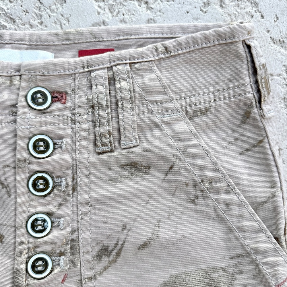ANTHROPOLOGIE The Wanderer Womens Pants Size 25 Tan Gold Painted Straight NWOT - Picture 10 of 11